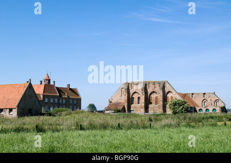 Abbey farm Ten Bogaerde, Koksijde, West Flanders, Belgium Stock Photo