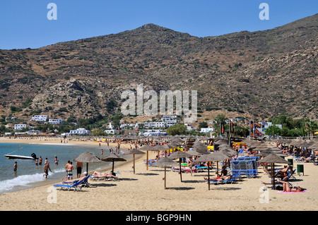 Mylopotas beach, Ios island, Greece Stock Photo