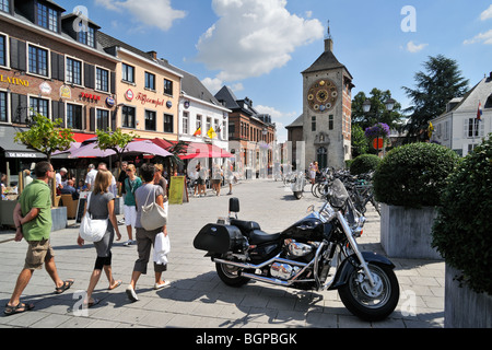 The Zimmer Tower / Zimmertoren with the Jubilee Clock in the city Lier, Belgium Stock Photo