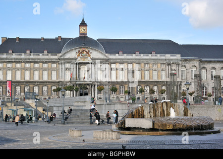 The 16th century palace of the Prince-Bishops of Liège at the Place Saint Lambert, Liège, Belgium Stock Photo