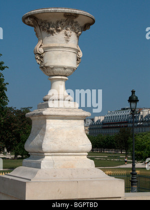 Ornamental sculpture. Tuileries garden. Paris. France Stock Photo