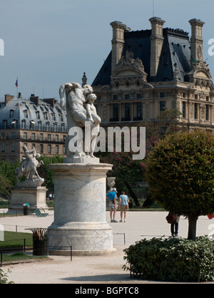 Statuary at Tuileries garden. Paris. France Stock Photo