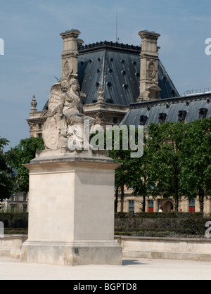 Statuary. Courtyard of the Louvre. Paris. France Stock Photo