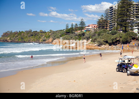 People on the beach at Coolum,Sunshine Coast,Queensland, Australia Stock Photo
