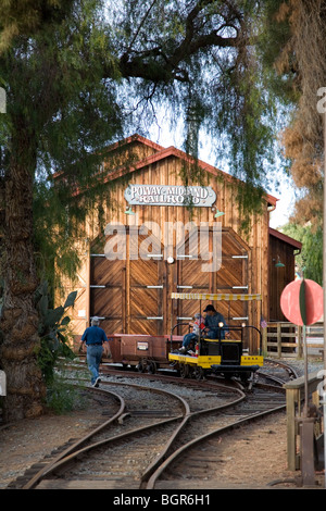 Locomotive Storage Barn, Poway Midland Railroad, Old Poway Park, Poway, California Stock Photo