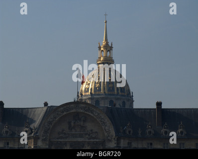 Golden Dome of Église du Dôme (aka Saint Louis des Invalides Church). Les Invalides. Paris. France Stock Photo