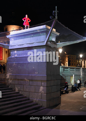 ONE AND OTHER 4TH PLINTH, LONDON, UNITED KINGDOM, ANTONY GORMLEY (ARTIST) Stock Photo