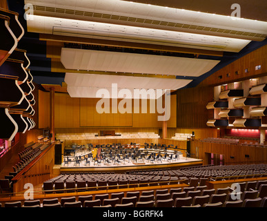 Interior of the Royal Festival Hall auditorium, London, following the ...