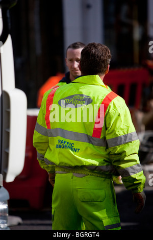 Alfred McAlpine Traffic Management Services Ltd Stock Photo