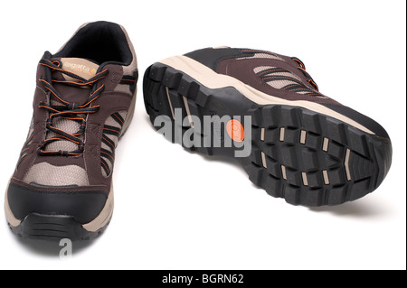 Pair of mens nylon trainer shoes  size 10 Stock Photo