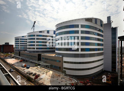 Building of the Queen Elizabeth Hospital Birmingham, Birmingham first new acute hospital in 70 years. Stock Photo