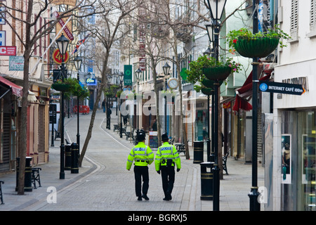 Police in Gibraltar Stock Photo