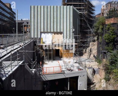 NOTTINGHAM CENTRE FOR CONTEMPORARY ART [IN CONSTRUCTION 2008], NOTTINGHAM, UNITED KINGDOM, CARUSO ST JOHN Stock Photo