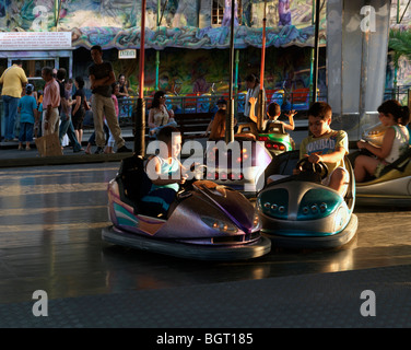 Dodgem Cars Funfair Nettuno Park Catania Sicily Italy Stock Photo