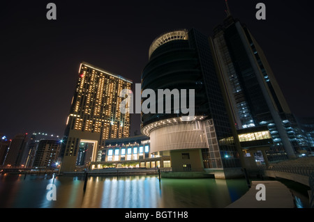The Address Hotel and Gourmet Tower, Dubai Marina Stock Photo