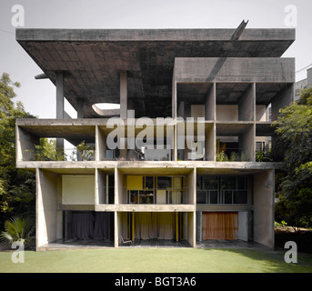 THE SHODAN HOUSE, AHMEDABAD, INDIA, LE CORBUSIER Stock Photo