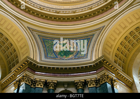 Interior of state capitol building, Madison, Wisconsin, USA, North America Stock Photo