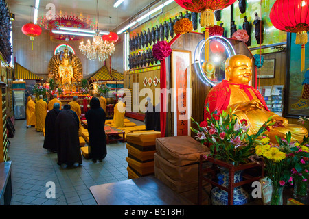 American Society of Buddhist Studies Buddhist Temple in Chinatown, Manhattan, New York City Stock Photo