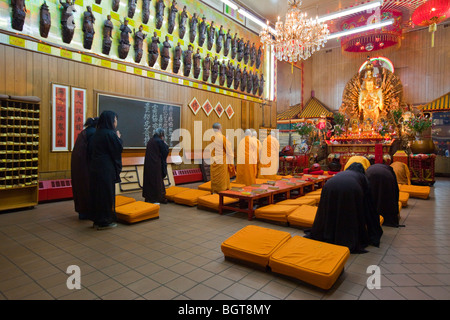 American Society of Buddhist Studies Buddhist Temple in Chinatown, Manhattan, New York City Stock Photo