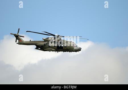 Merlin Helicopter in flight, training flight over Oxfordshire, UK. Stock Photo