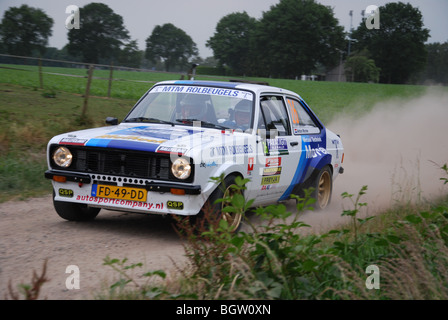 Ford Escort Mk II BDA in service area between special stages at 2009 ...
