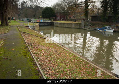 Cookham Lock on the River Thames, Berkshire, UK Stock Photo