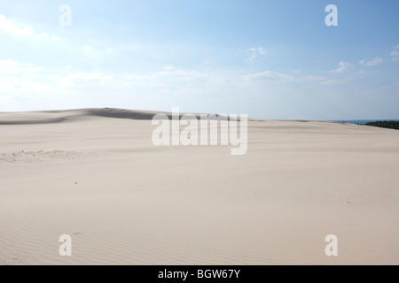 Waves of sand - formed by wind and water Stock Photo