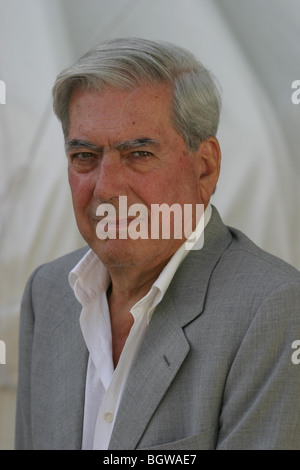 Mario Vargas Llosa, one of the world's greatest living writers, from South America. Edinburgh International Book Festival 2003 Stock Photo