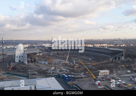 Wembley Stadium Demolition, Wembley, United Kingdom, Architect John Simpson / Maxwell Ayrton / Owen Williams, 2002 Stock Photo