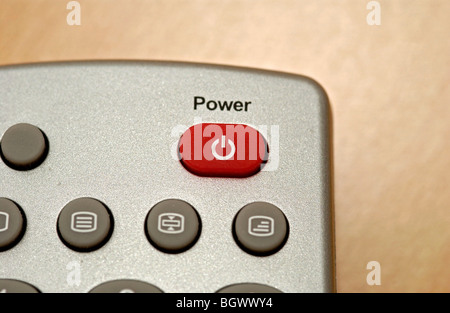 Remote control of a TV set Stock Photo