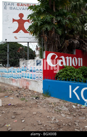 Advertising on the streets of Maputo, Mozambique Stock Photo