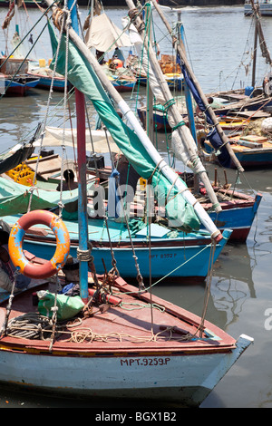 Small fisherman boat in Maputo port Stock Photo