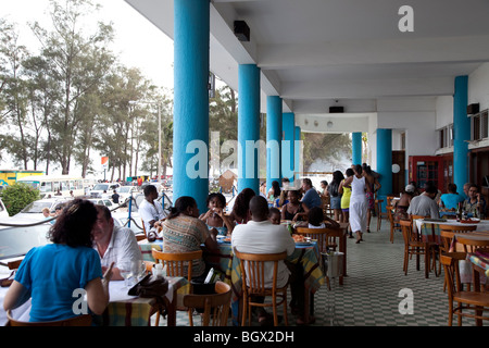 Restaurant, Costa del Sol, in Maputo, Mozambique Stock Photo