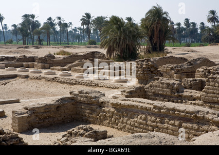 The Northern Palace at Tell el-Amarna also known as Akhetaten, horizon of the Aten, Middle Egypt Stock Photo