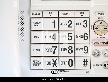 Close up of a telephone keypad Stock Photo