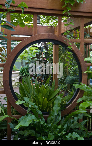 The CONSERVATORY OF FLOWERS is a botanical greenhouse located in GOLDEN GATE PARK - SAN FRANCISCO, CALIFORNIA Stock Photo