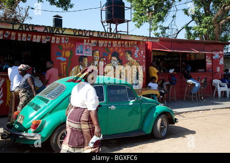 Street in Catembe, Maputo, Mozambique Stock Photo