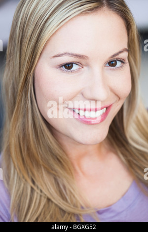 Young woman smiling Stock Photo