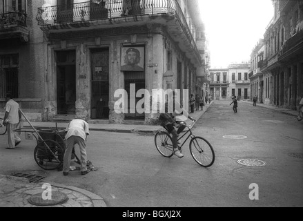 Street scene in Havana, Cuba, May 1993. Stock Photo