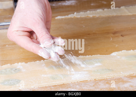flour shaker Stock Photo