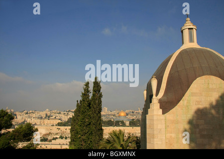 Church of Dominus Flevit on the Mount of Olives Stock Photo
