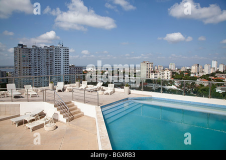 View of Maputo from the roof of a hotel, Mozambique, East Africa Stock Photo