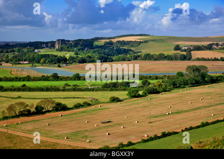 River Adur Valley Lancing village South Downs National Park Sussex County England UK Stock Photo