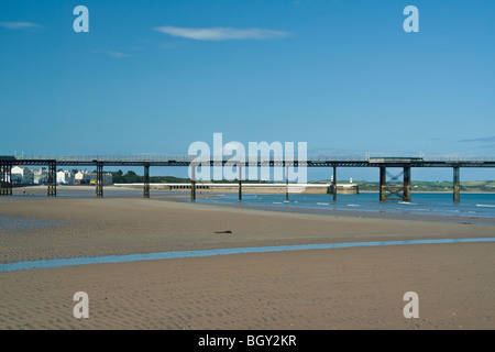 Ramsey Isle of Man Beach Queens Pier Stock Photo