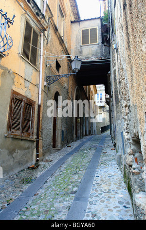 view of amantea  traditional town of italy Stock Photo