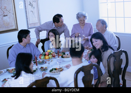 Family dinner Stock Photo