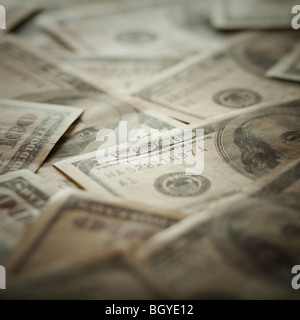 100 dollar bills Stock Photo