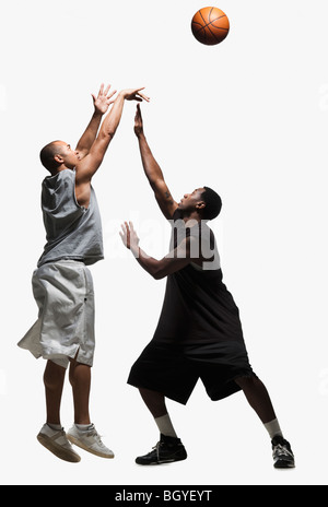 Two basketball players Stock Photo - Alamy