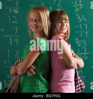 Students in classroom Stock Photo