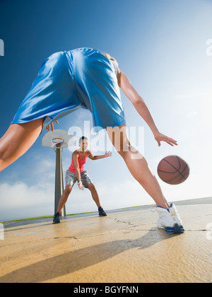 Basketball players Stock Photo